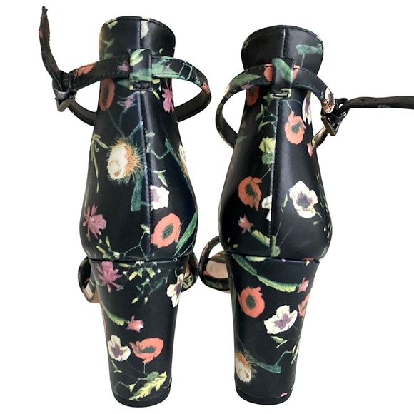 VINCE CAMUTO Corlina Floral Ankle Strap Sandal Heels Black NEW - Picture 6 of 10